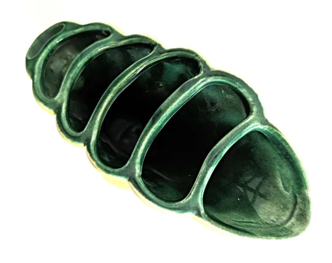 Beauceware Pottery ~ Segmented Cornucopia Flower Vase image indicator(7)