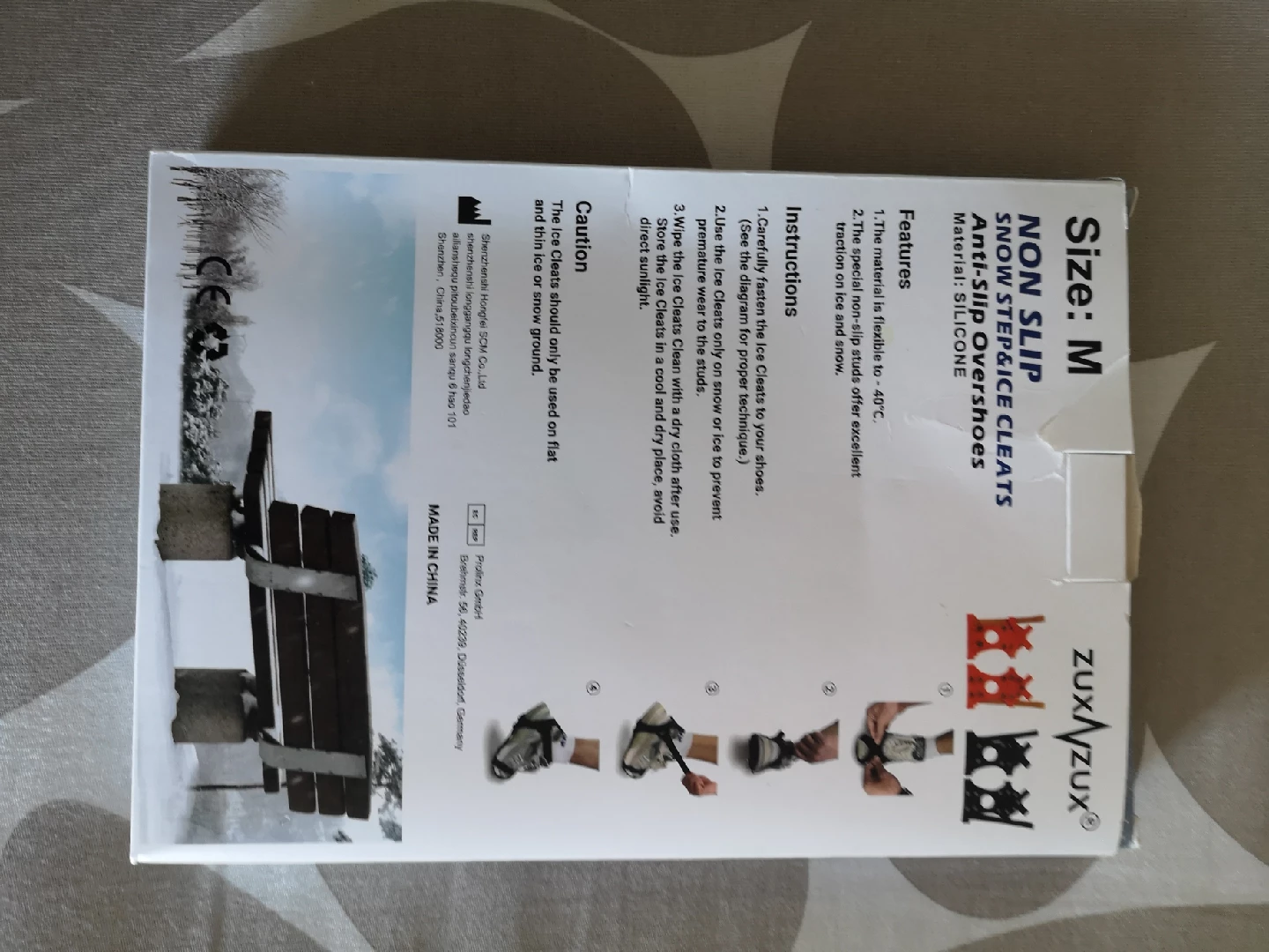 Zuxnzux Non-Slip Ice Cleats - Size M - photo 2