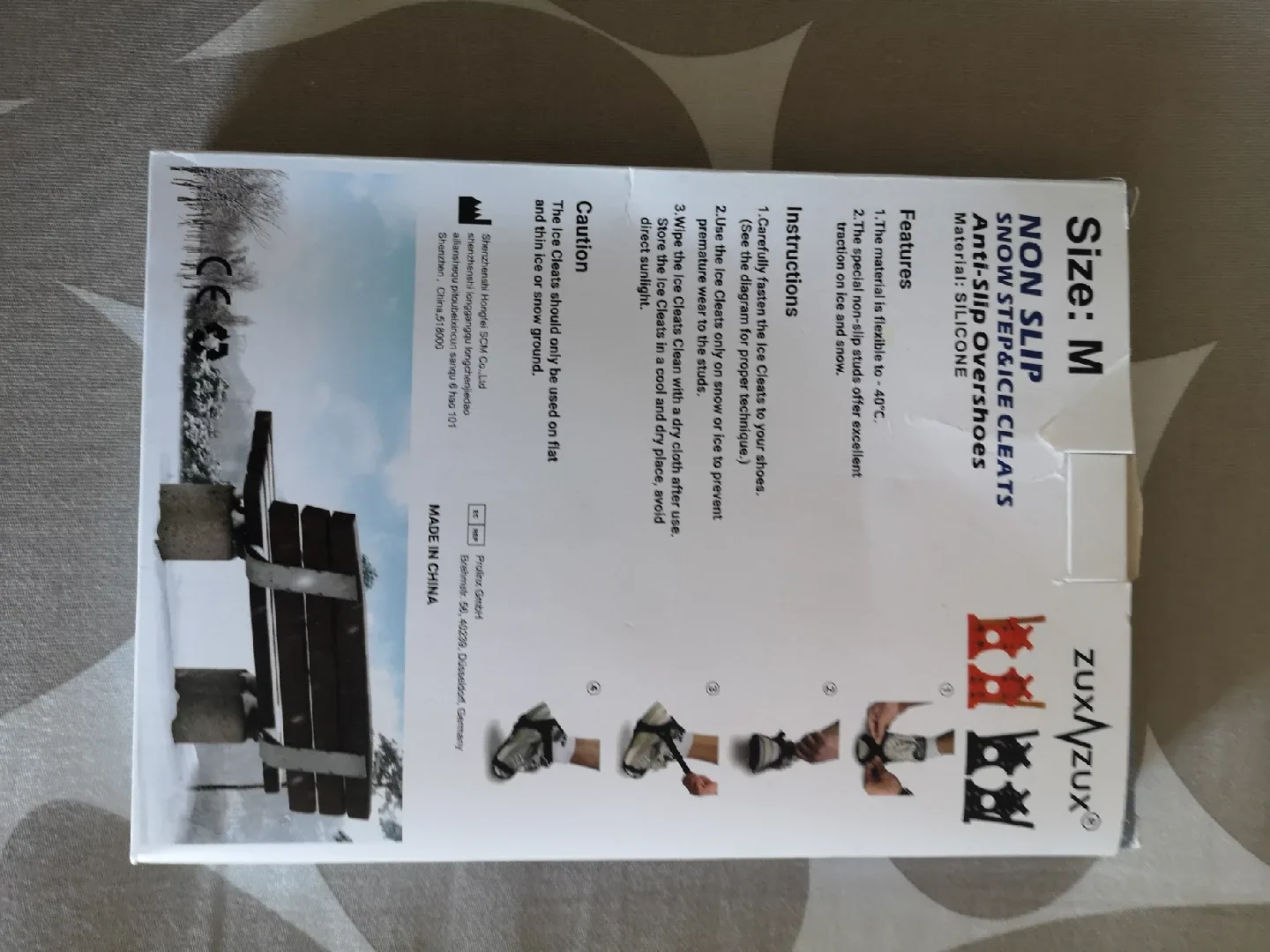 Zuxnzux Non-Slip Ice Cleats - Size M image indicator(2)