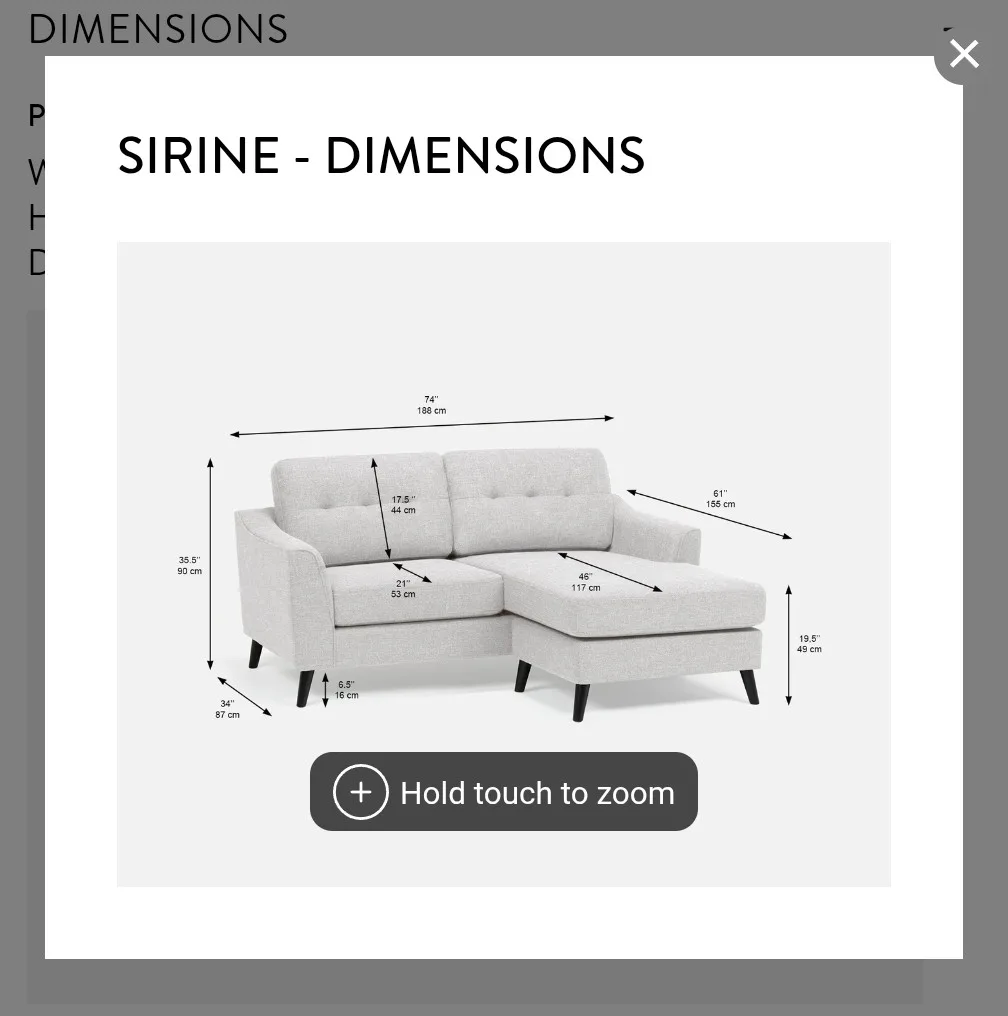 Structube "Sirine" Interchangeable Sectional Sofa image indicator(7)