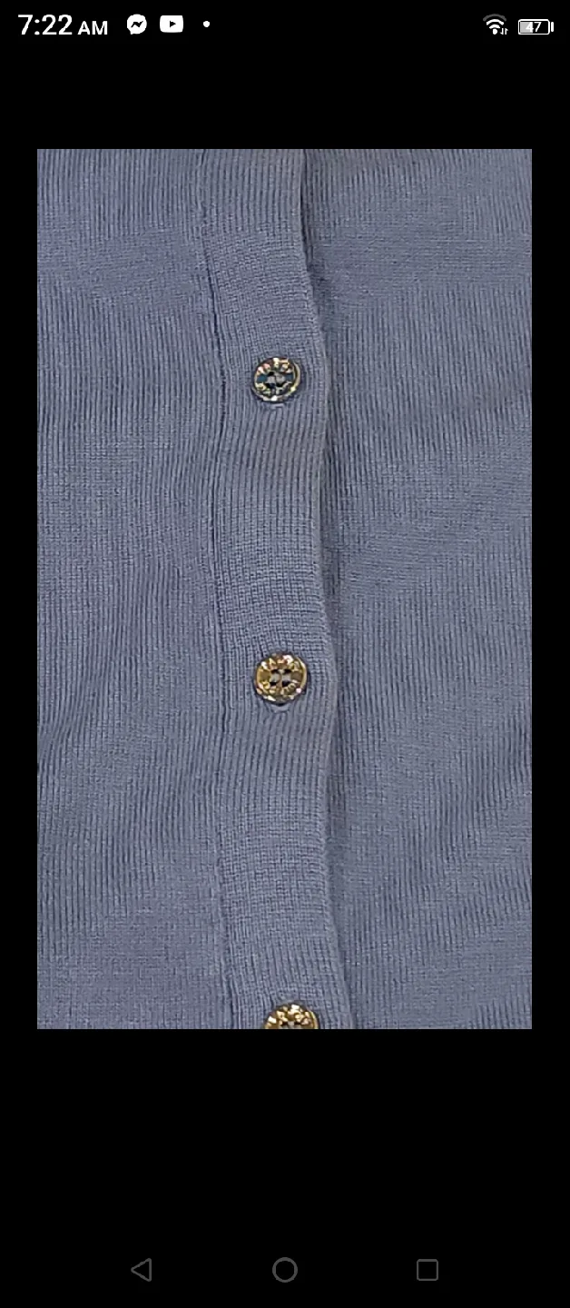 New Tommy Hilfiger Blue Cardigan - Size M image indicator(6)