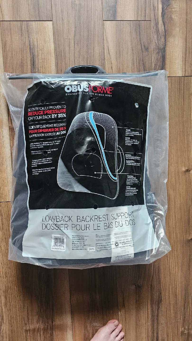 ObusForme Lowback Backrest Support - NEW image indicator(2)