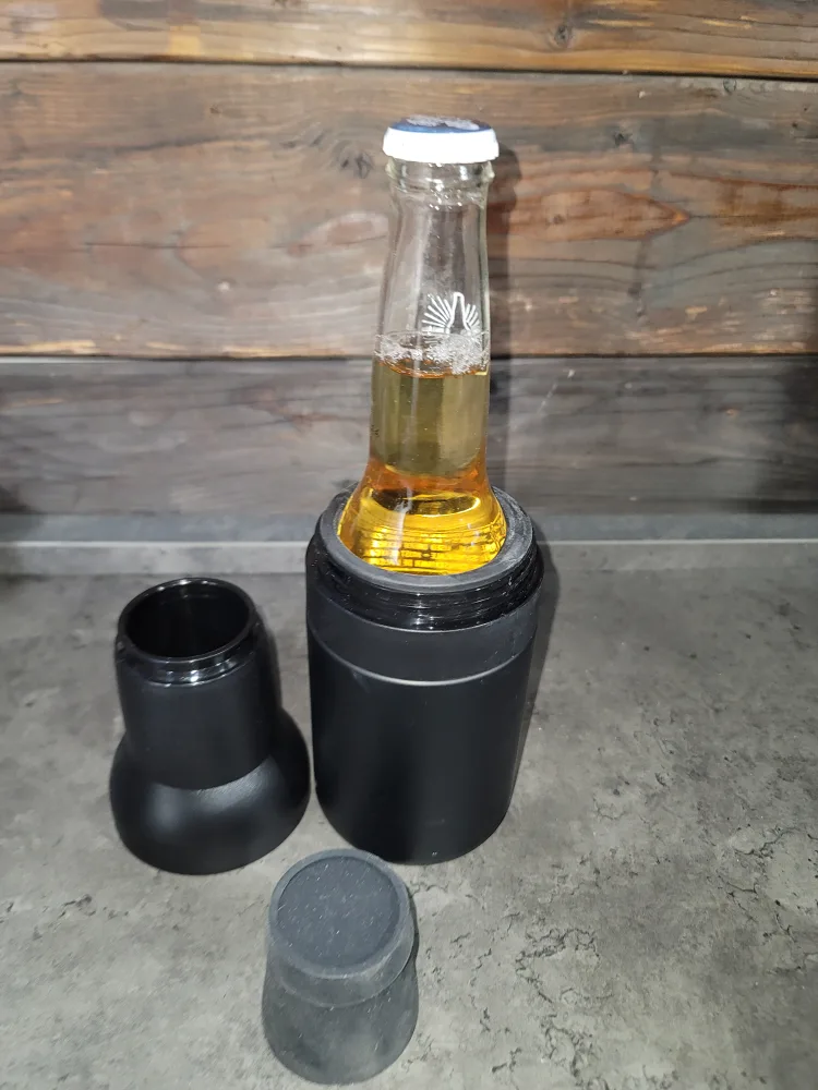 Frosty Beer 2 Go Beer Bottle Cooler - Black image indicator(3)