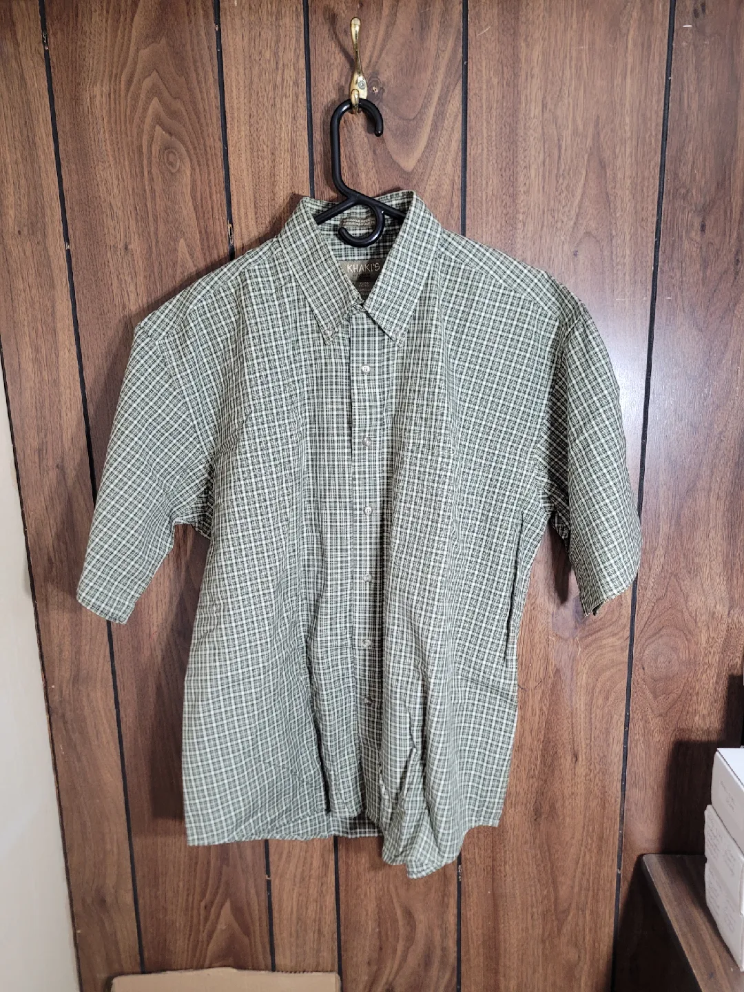 Khaki's by Arrow Plaid Short Sleeve Shirt - XL thumbnail