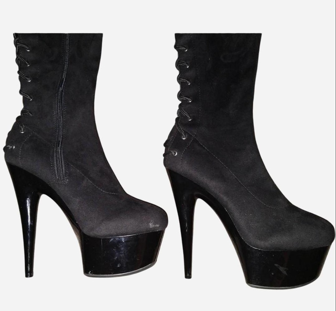 Ellie Sexy 6" Velvet Platform Stiletto's Over the Knee Boots - photo 5