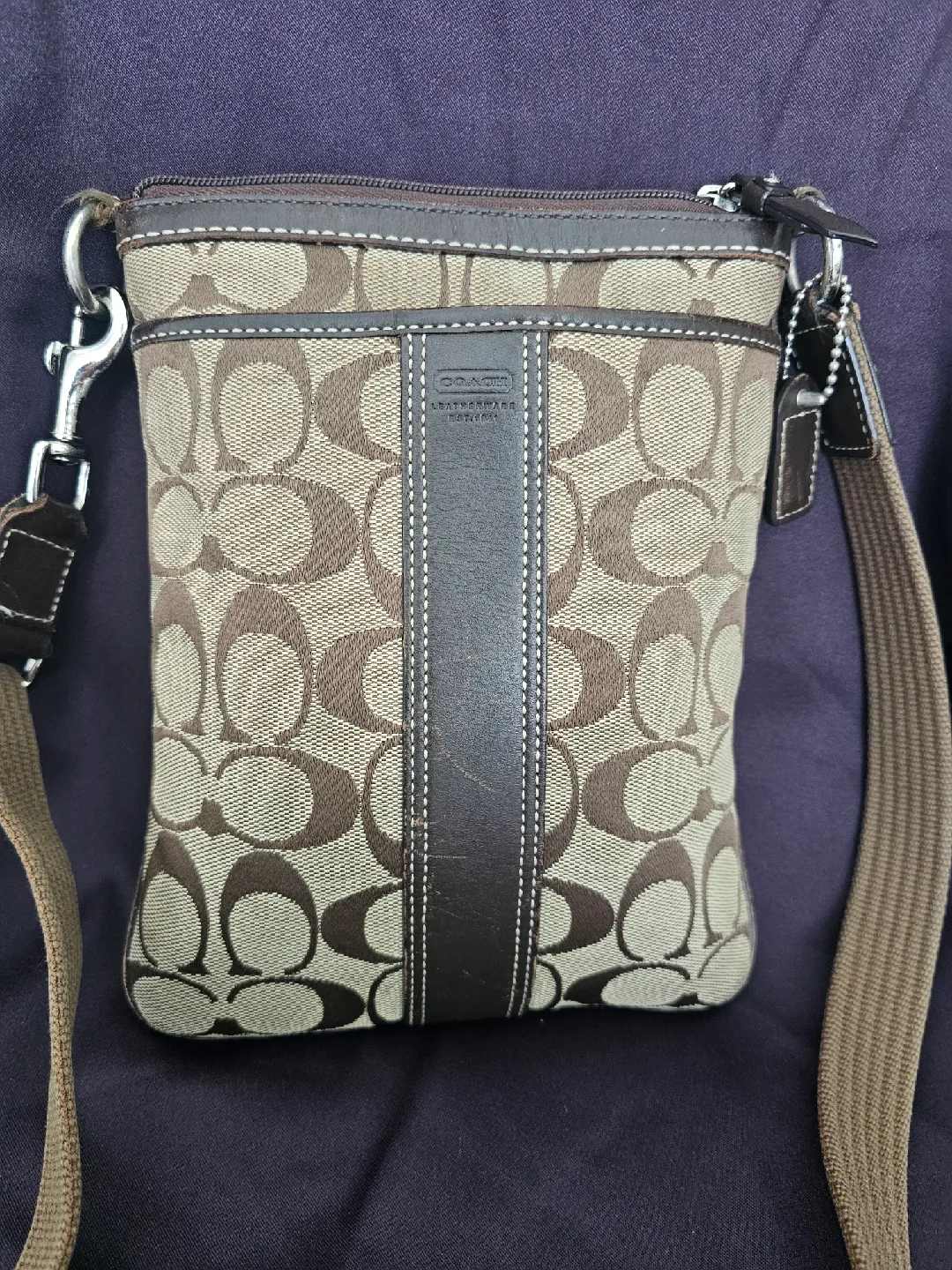 USED - Coach Canvas Crossbody Bag thumbnail