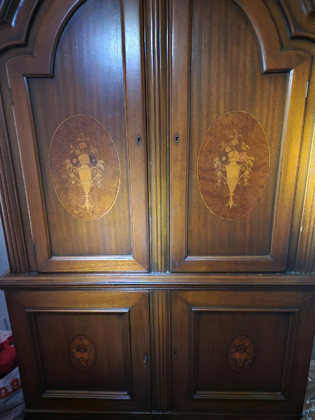 Antique Wooden Armoire image indicator(2)