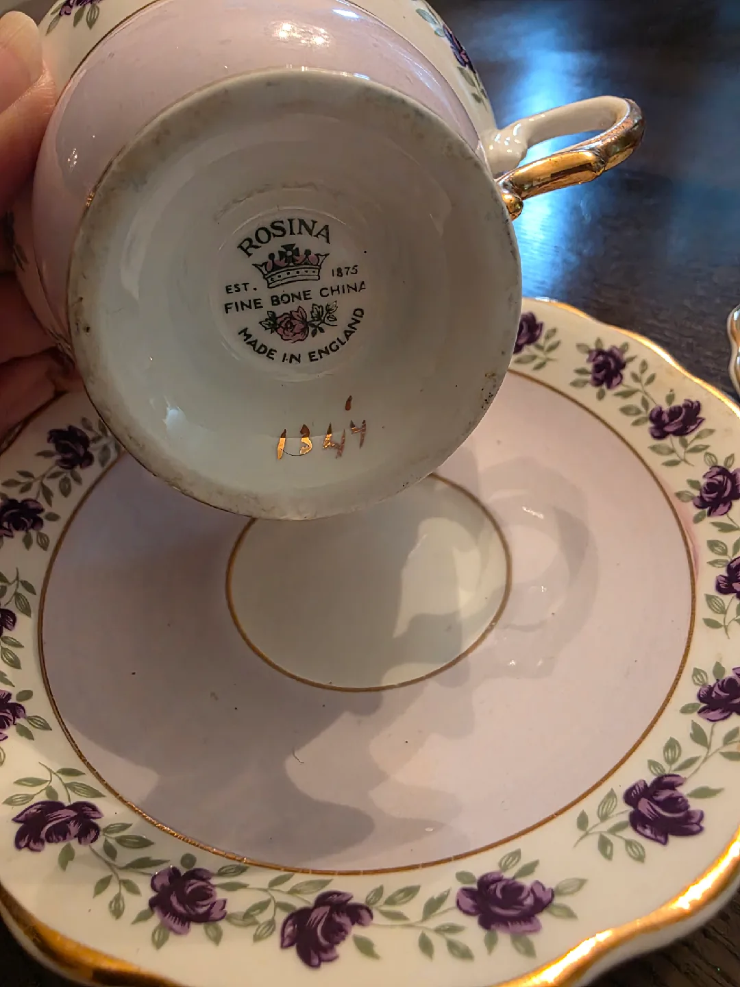 2 Rosina Cups & Saucers image indicator(5)