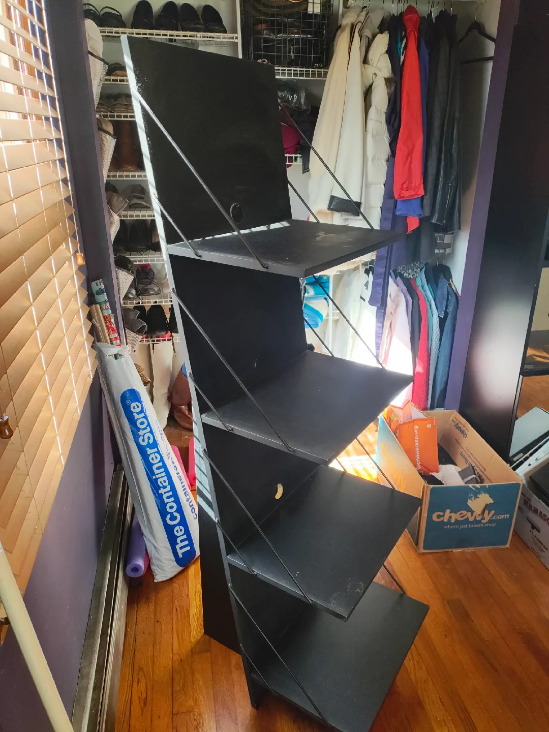 Black 4-Tier Shelf Ikea Logg Vintage 1990's image indicator(7)