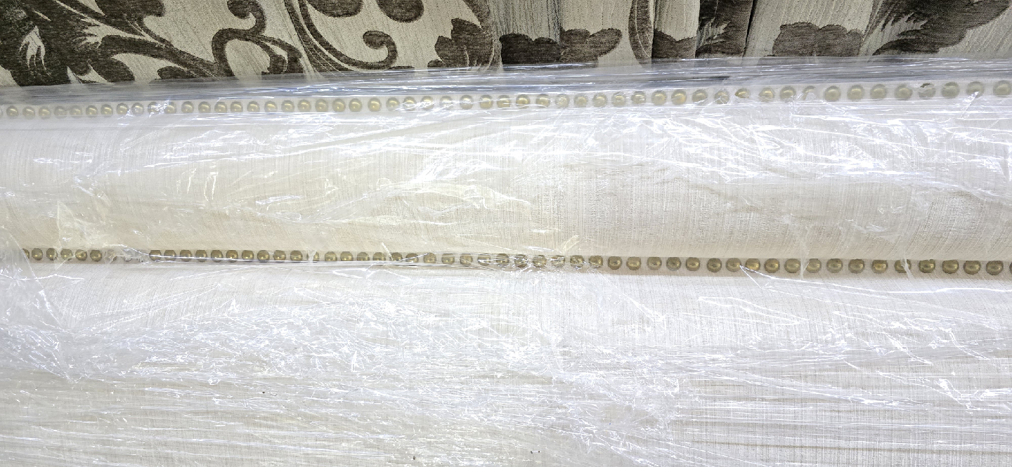 King Size Upholstered Headboard - Cream - photo 3
