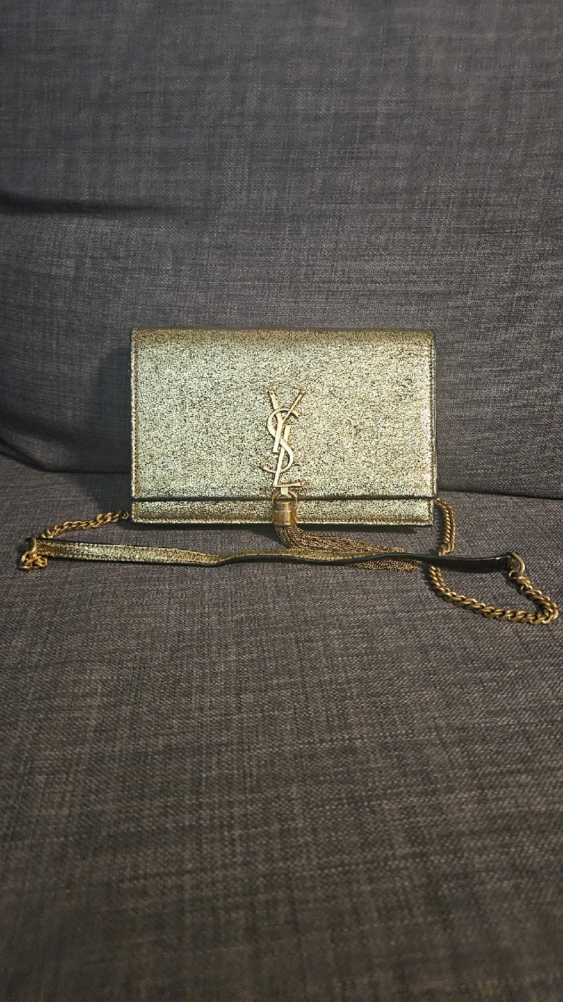 Saint Laurent Gold Chain Kate bag