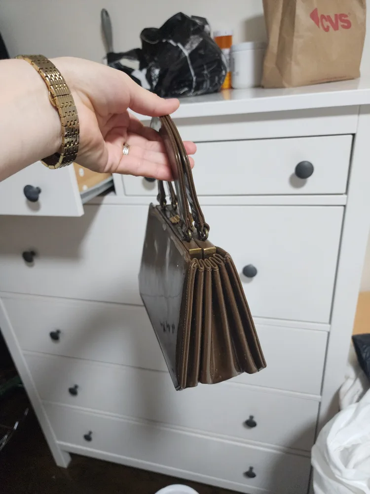 Vintage Susan Gail Leather handbag,good condition and beautiful image indicator(2)