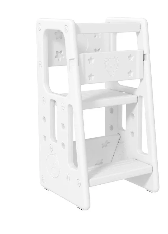 BRAND NEW - Qaba Toddler Kitchen Helper 2 Step Stool image indicator(4)