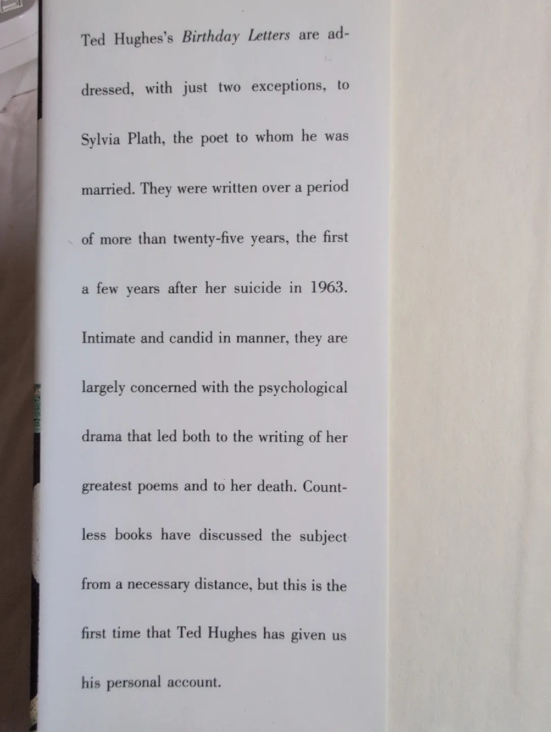 Birthday Letters by Ted Hughes image indicator(3)