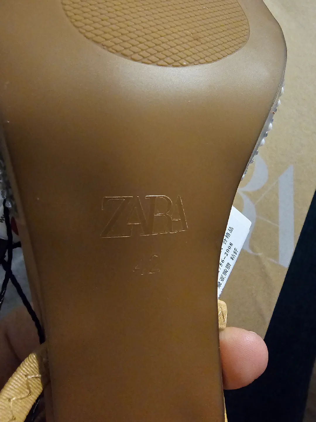 Zara ZW Heeled Sandal, Size 42 image indicator(3)