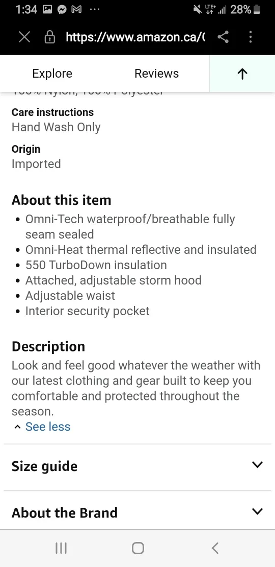 Columbia Winter Coat with Fur Hood image indicator(8)