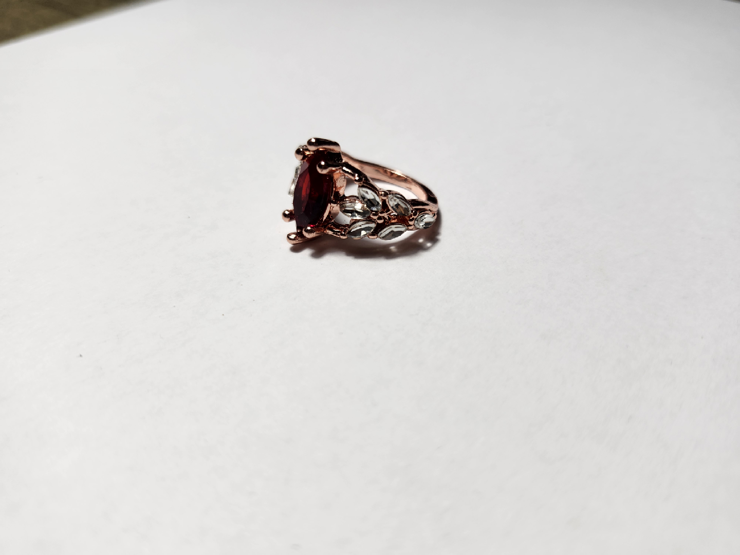 Red Gemstone Ring - photo 3