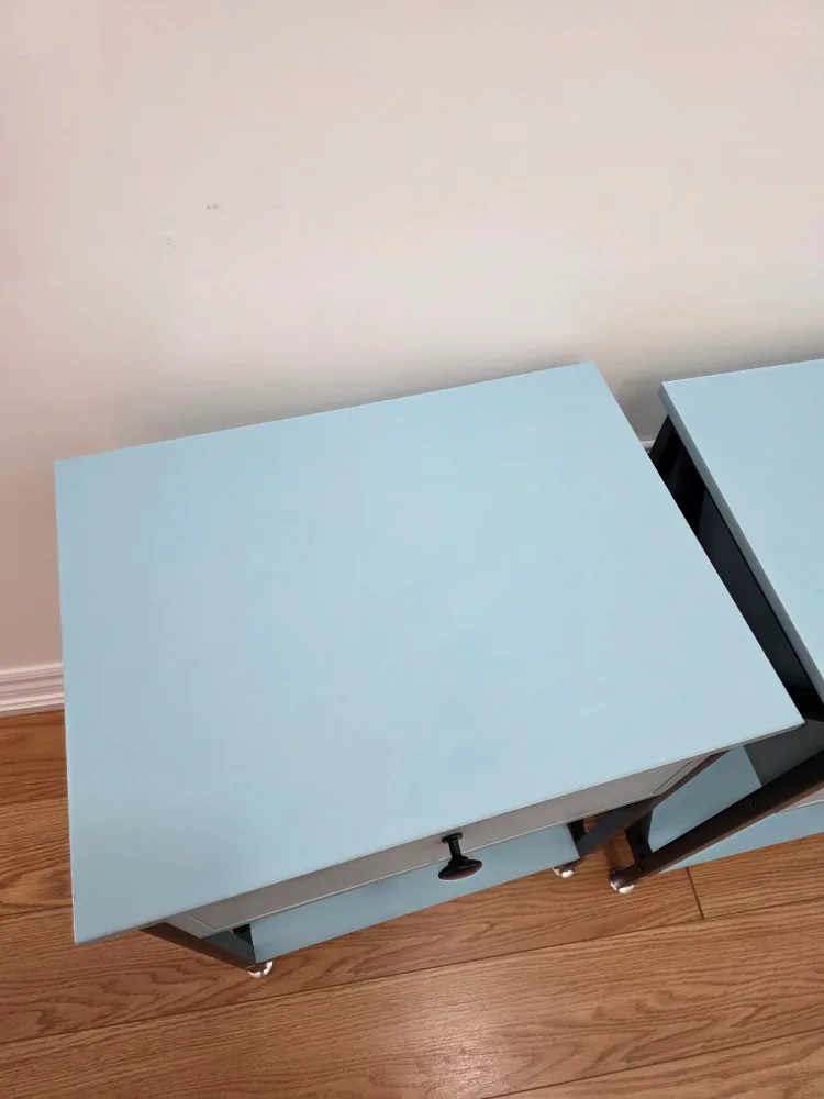 Trent Austin Design End Table - Light Blue Nightstand image indicator(7)