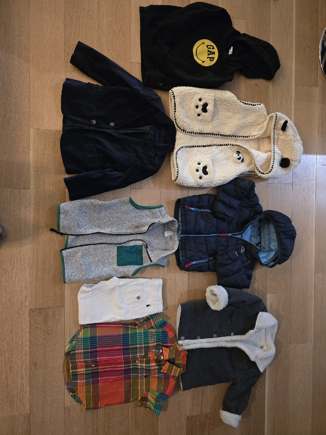 boys clothes age 4-5 and one 3 year old polo shirt.