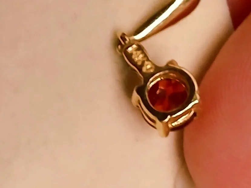 Peoples Genuine Ruby Necklace & Earring Set image indicator(5)