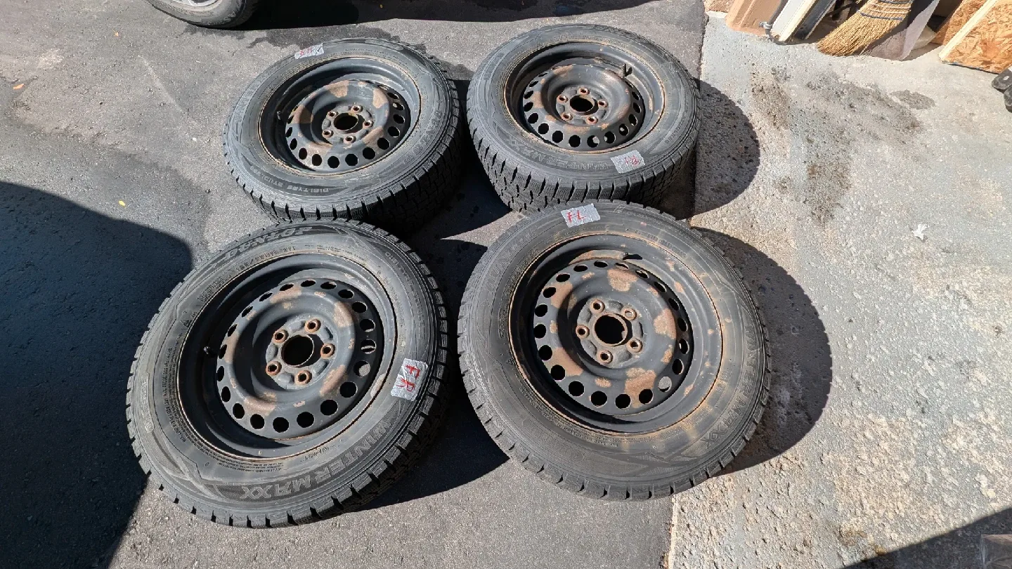 Dunlop Winter Maxx 195/65R15 91T Tires on Rims image indicator(4)