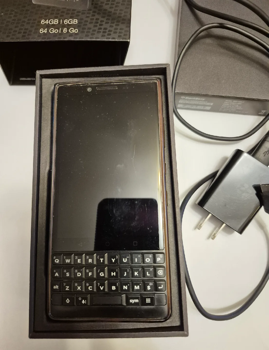BlackBerry KEY2 64GB - With Box and Charger image indicator(4)