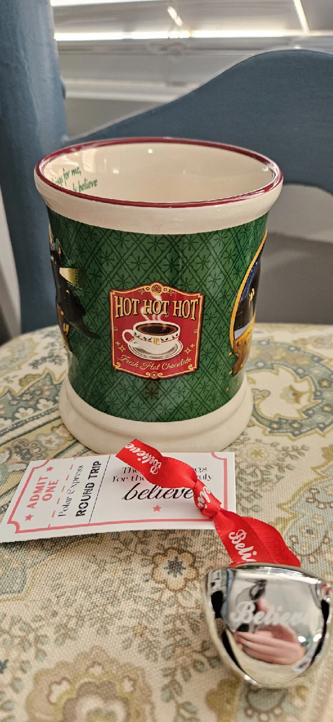 Polar express mug and believe bell - photo 3