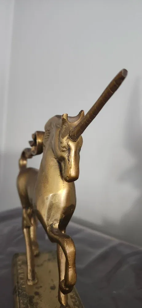 Solid Brass Unicorn Statue image indicator(6)
