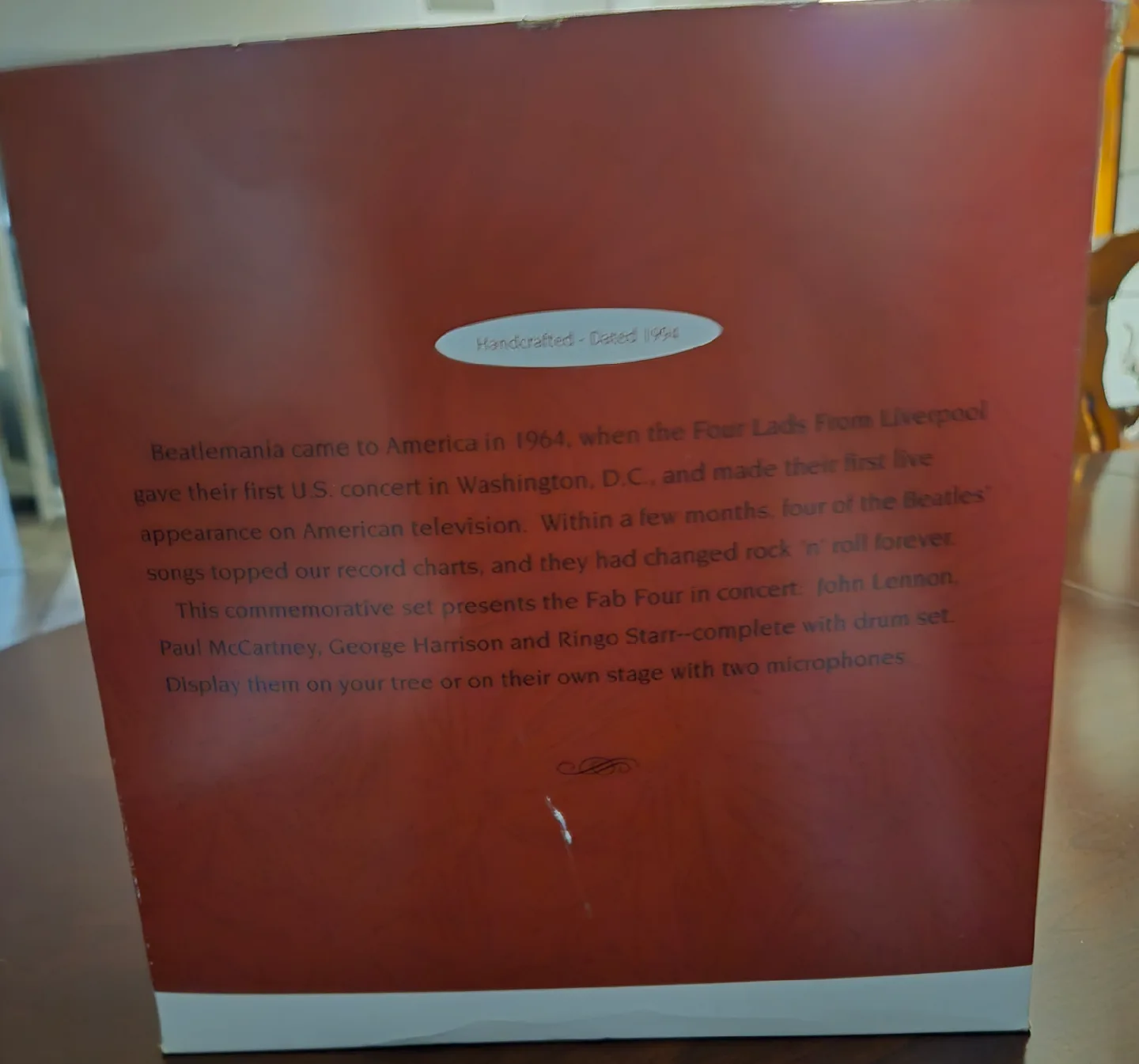 1994 Hallmark Beatles Keepsake, Like New. image indicator(7)