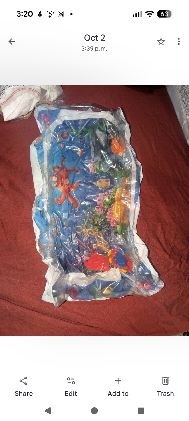 Kids' Under the Sea water mat