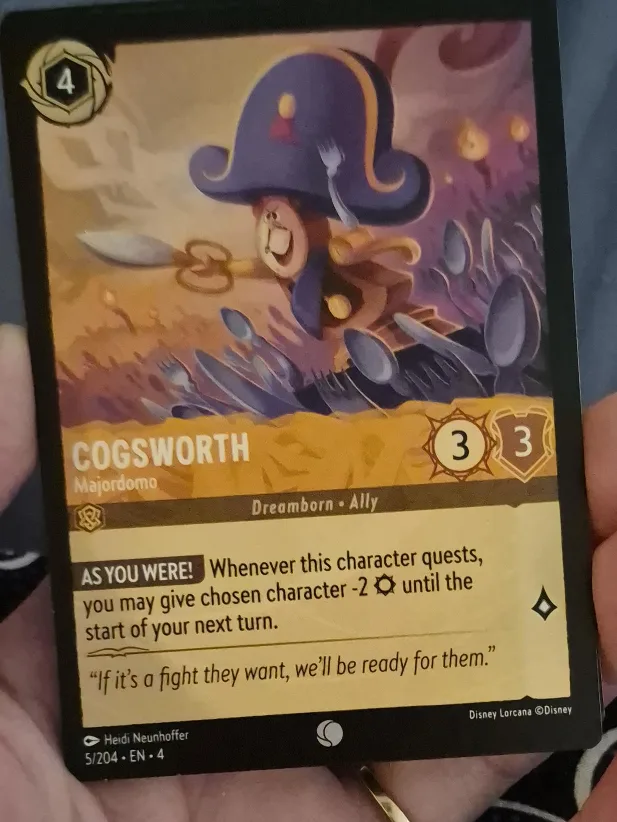 Lorcana TCG Cards - Beast, Cogsworth, Chip thumbnail