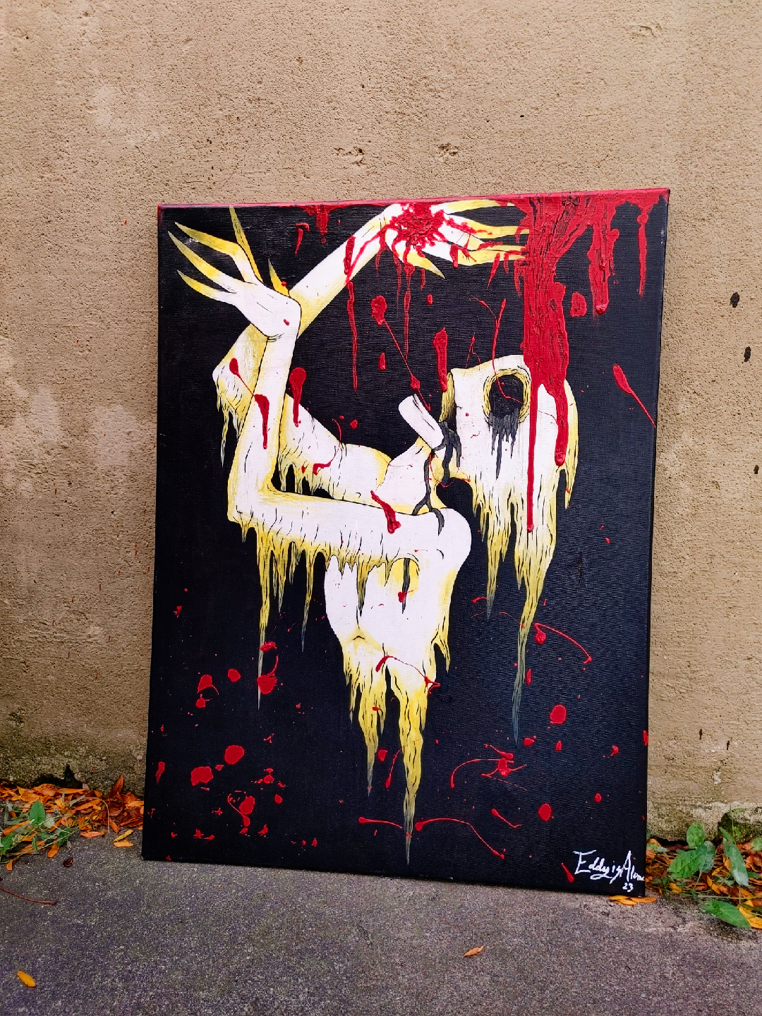 painting of struggle