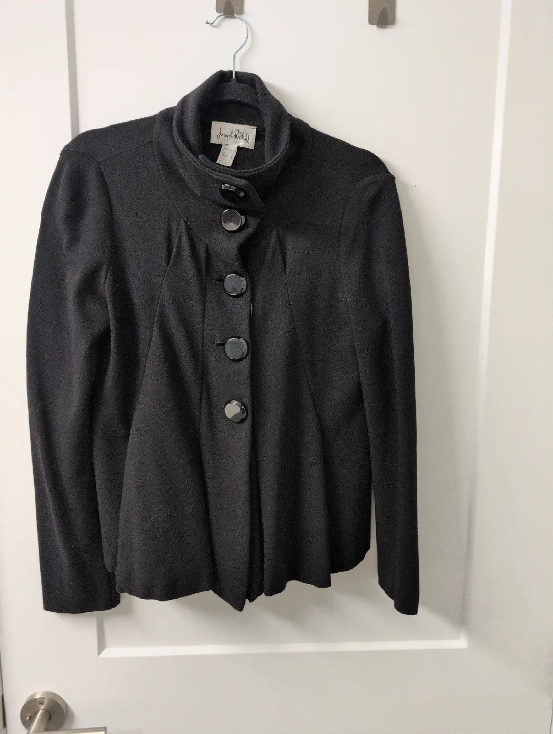 Joseph Ribkoff Black Buttoned Jacket Size 10 image indicator(4)