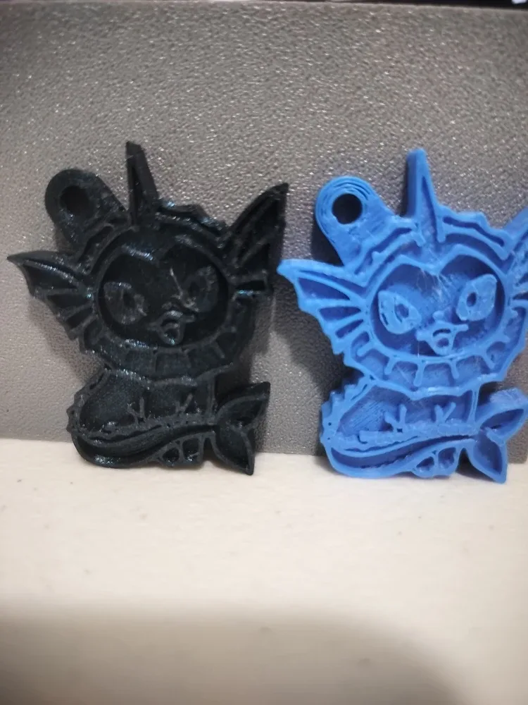 2 Vaporeon Pokemon keychains