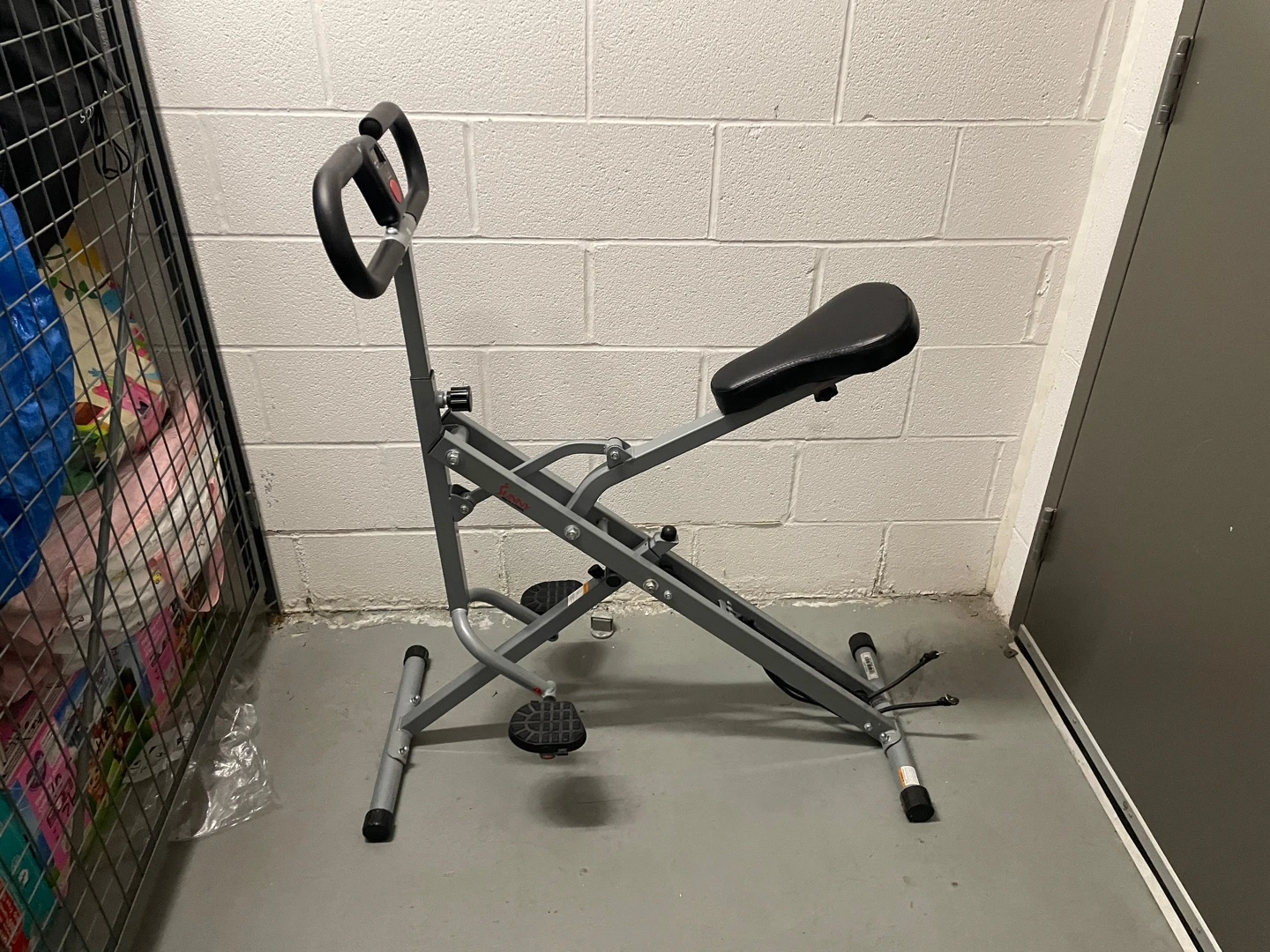 Sunny Health & Fitness Squat Assist Row-N-Ride Trainer