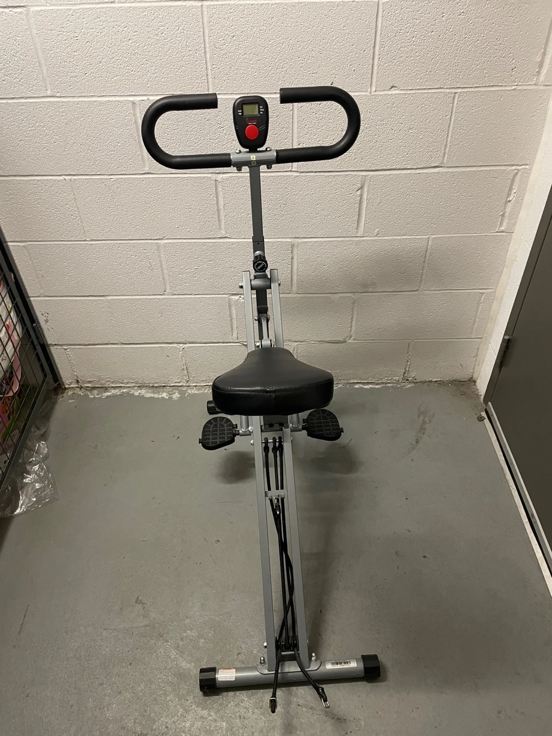 Sunny Health & Fitness Squat Assist Row-N-Ride Trainer - photo 5