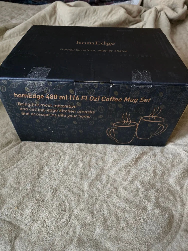 homEdge 480 ml Coffee Mug Set - New in Box! thumbnail