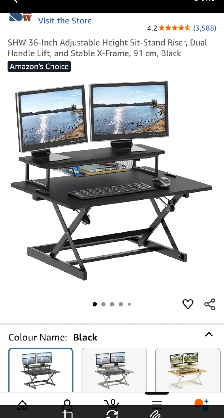Standing Desk Converter - Black - photo 5