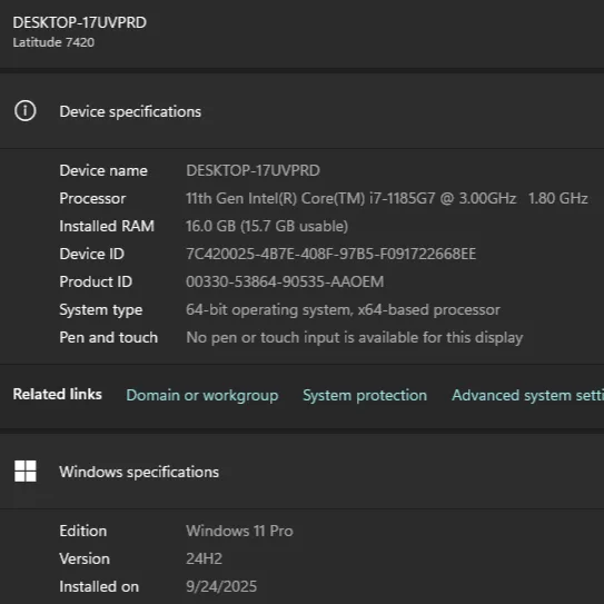 2021 i7 11th 16gb 1TB-SSD Win11Pro Dell Latitude 7420 image indicator(3)