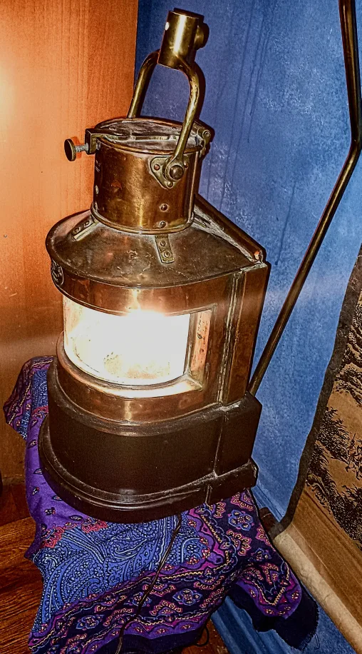 Vintage Harvie & Co. Copper Marine Lamp image indicator(4)