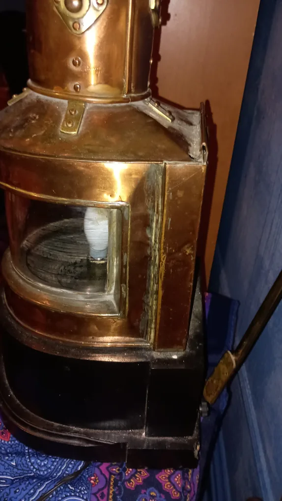 Vintage Harvie & Co. Copper Marine Lamp image indicator(6)