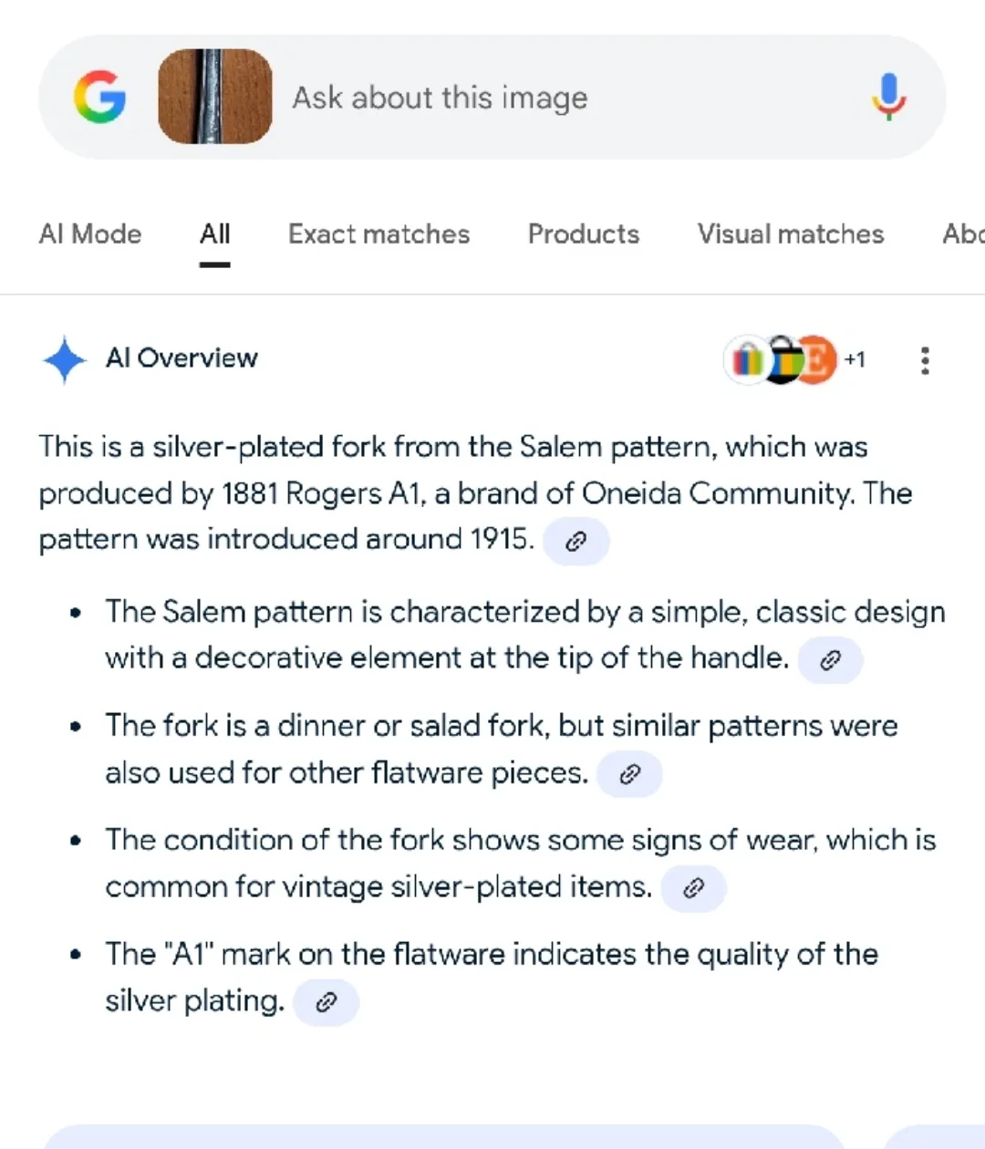 Vintage Oneida Community Salem Silverware Set image indicator(5)