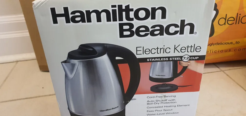 Hamilton Beach Electric Kettle - Stainless Steel 7.2 Cup