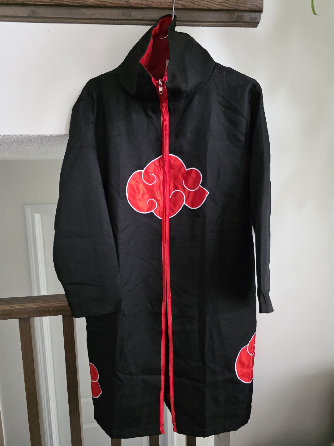 Akatsuki Cloak & Naruto Headband Cosplay Set
