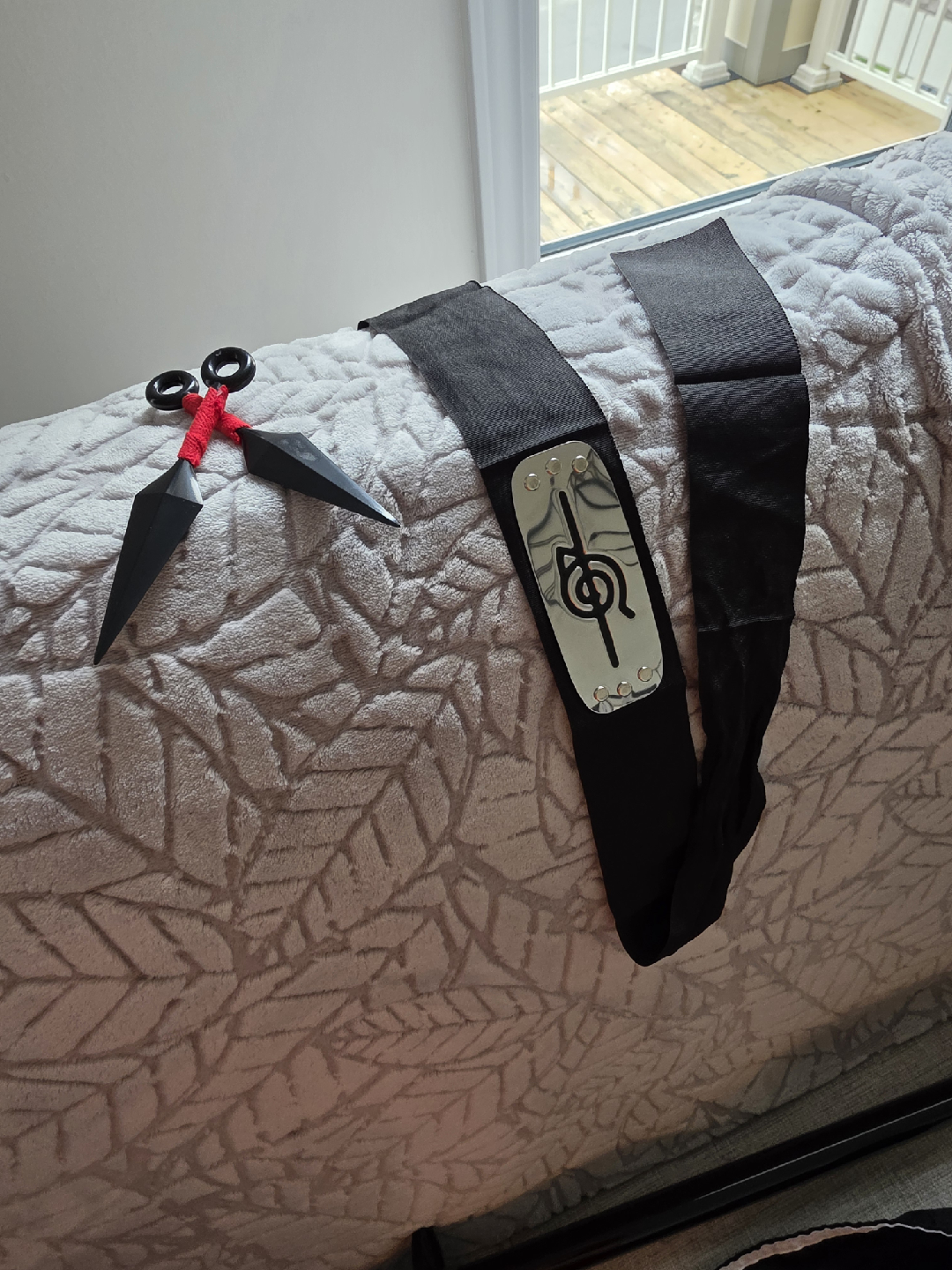 Akatsuki Cloak & Naruto Headband Cosplay Set - photo 2