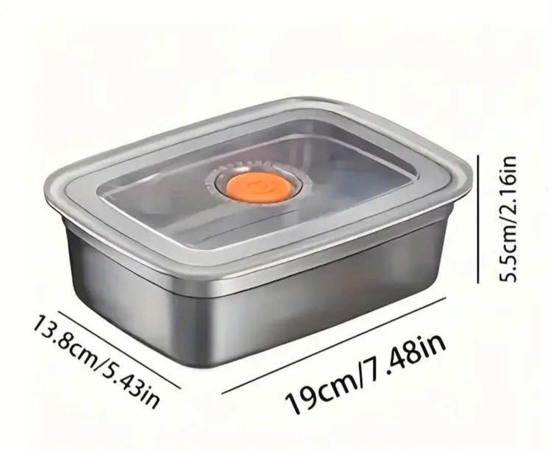 5pcs Stainless Steel Food Storage Containers image indicator(5)