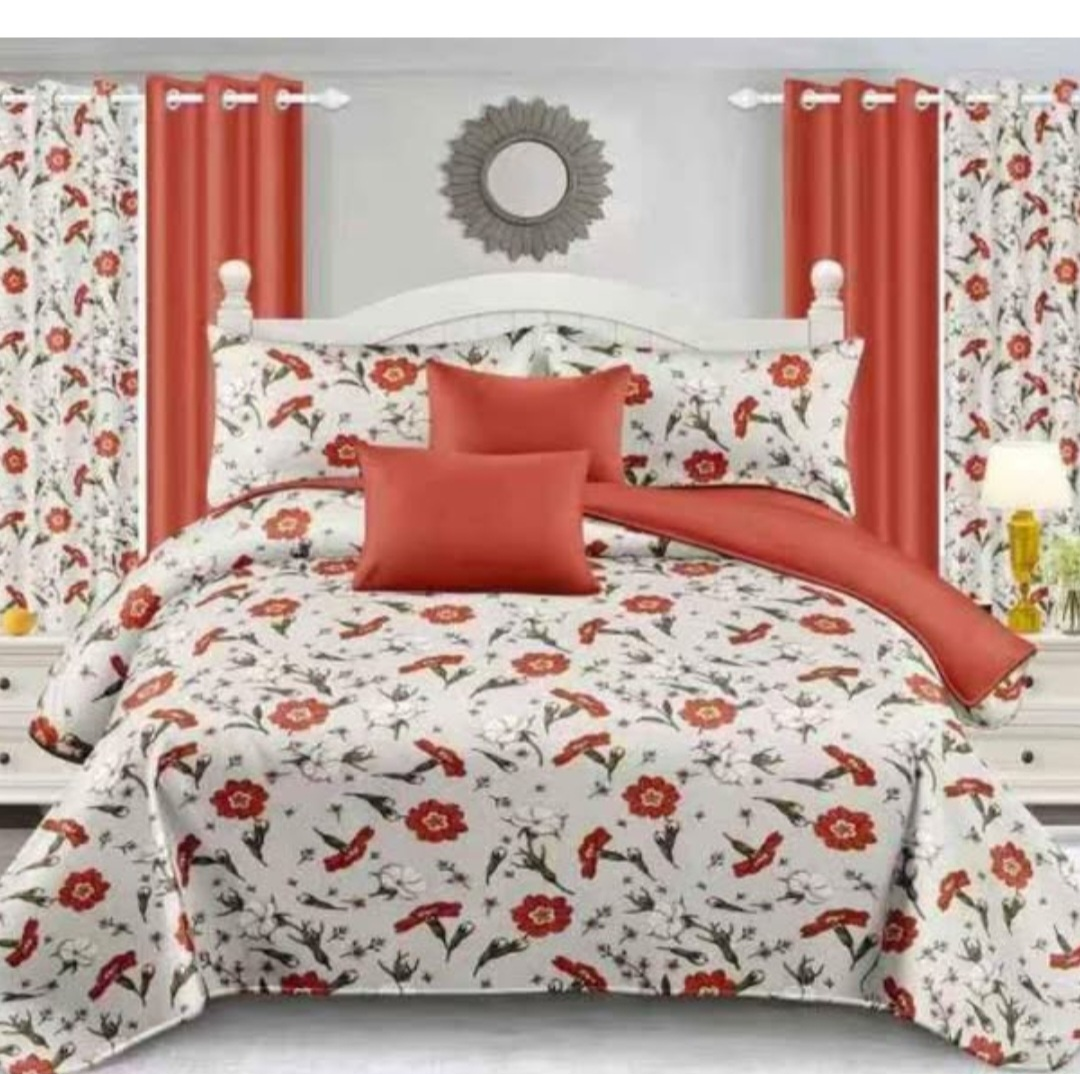Bedding Set with Curtains. New - photo 5