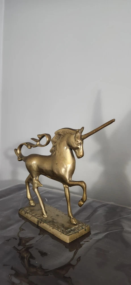 Solid Brass Unicorn Statue