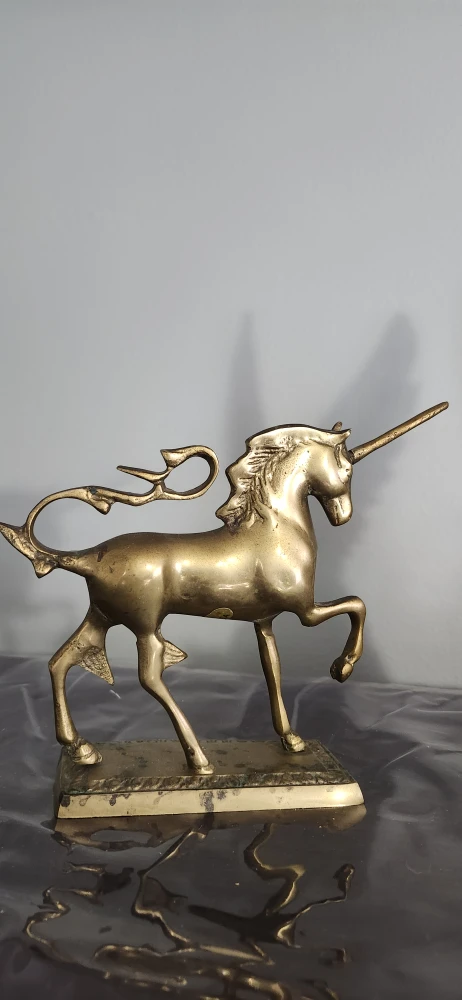 Solid Brass Unicorn Statue - photo 5