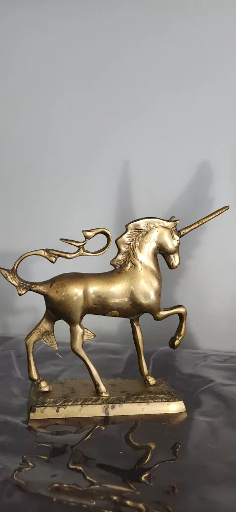 Solid Brass Unicorn Statue image indicator(5)